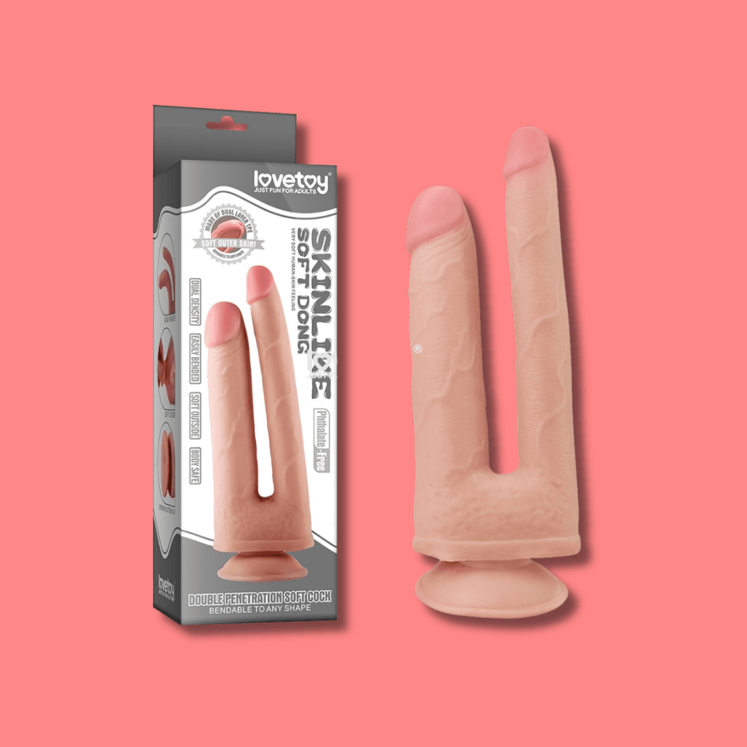 Dildo Doble Realista  con ventosa