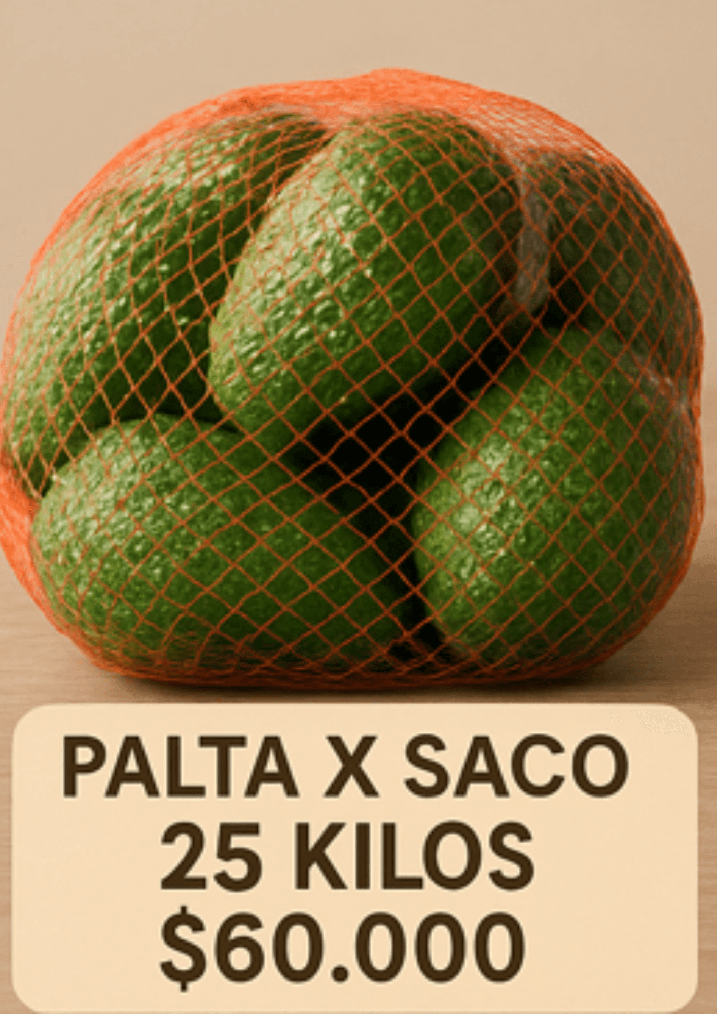palta x saco 25 kilos $60.000 en Melipilla